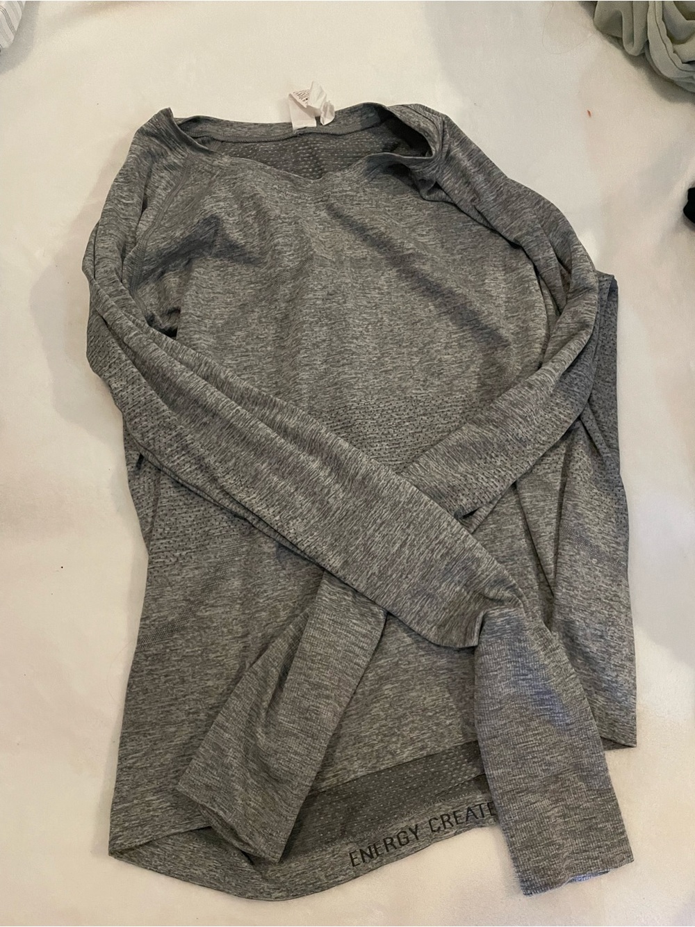 lululemon athletica Gray Performance Long Sleeve Top